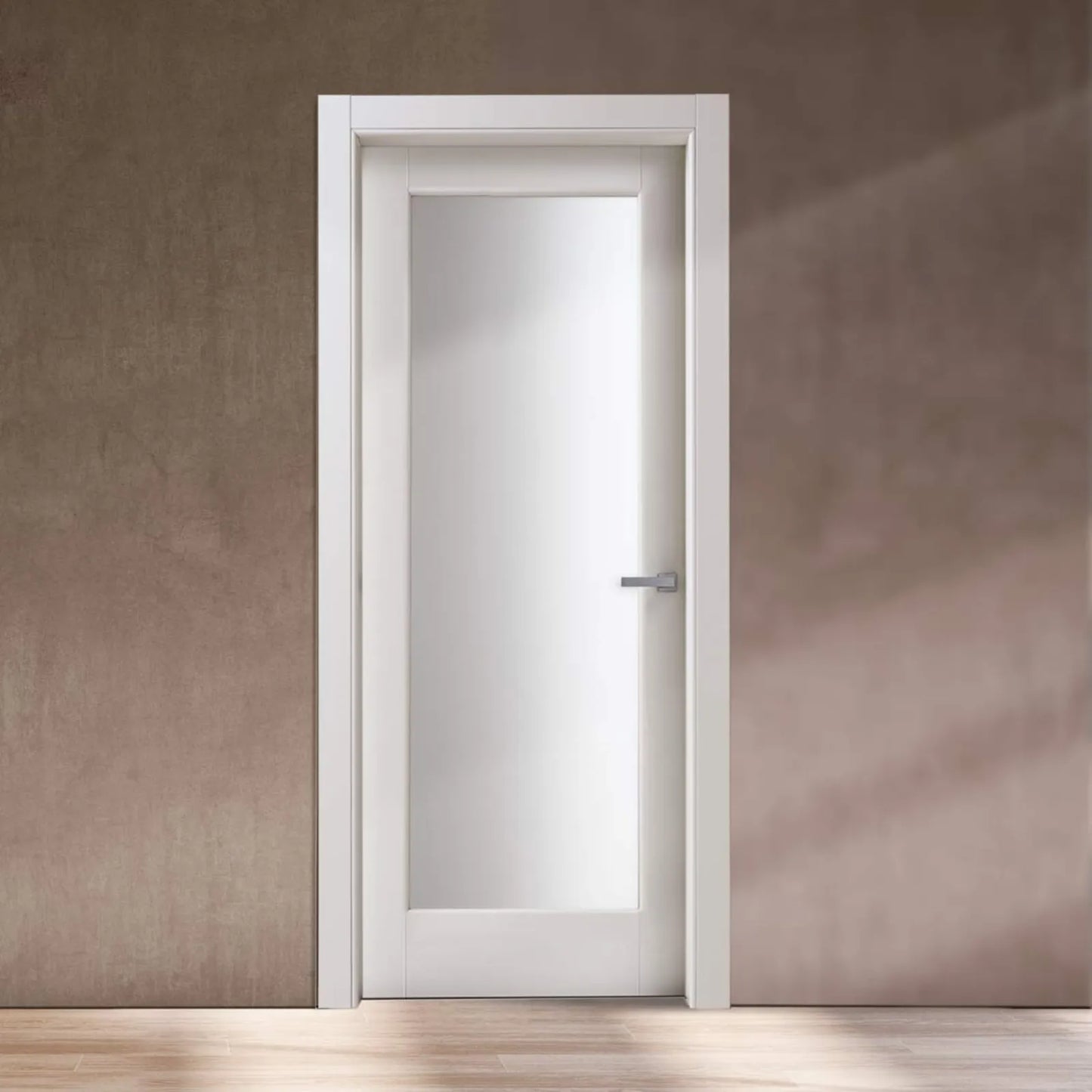 Porta da interni 1 anta battente BIANCO HD VETRO