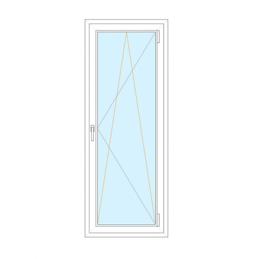 Portafinestra in ALLUMINIO 1 anta 100x200 RIBALTA INIBITA