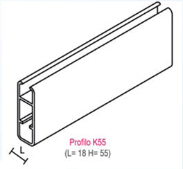 Tenda a cappotta TINTA UNITA cm 450x150