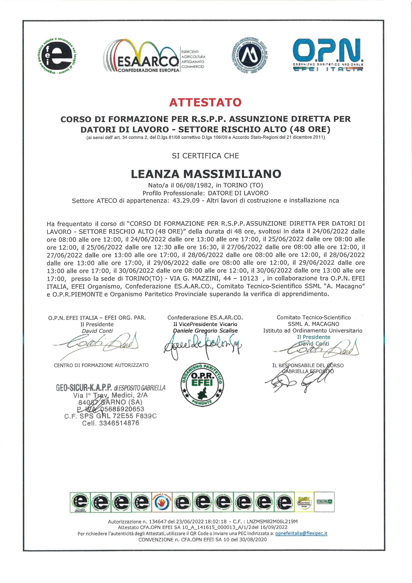LEANZA MASSIMILIANO