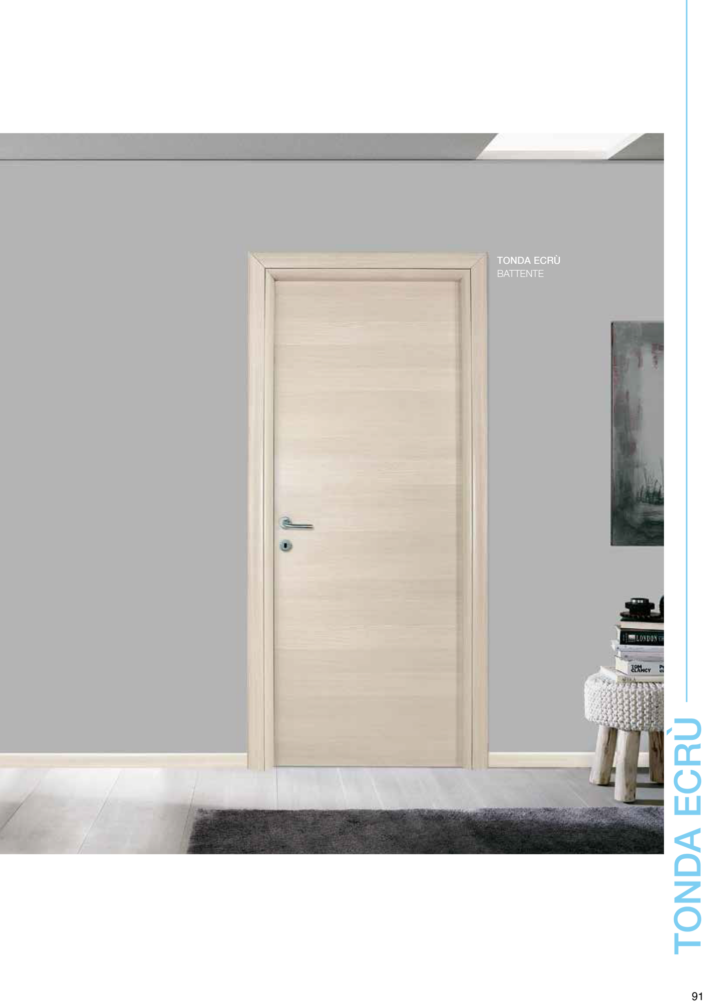 Porta da interno 1 anta battente TONDA ECRU'