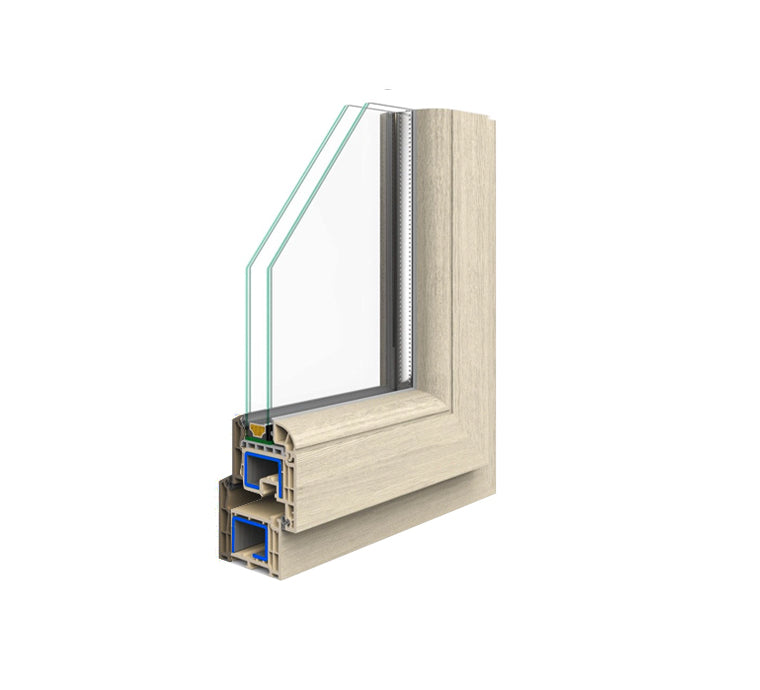 Telaio fisso in Pvc bicolore formato medio – Isolamento Termico e Acustico