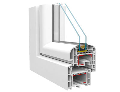 Finestra in PVC 2 ante 100X200
