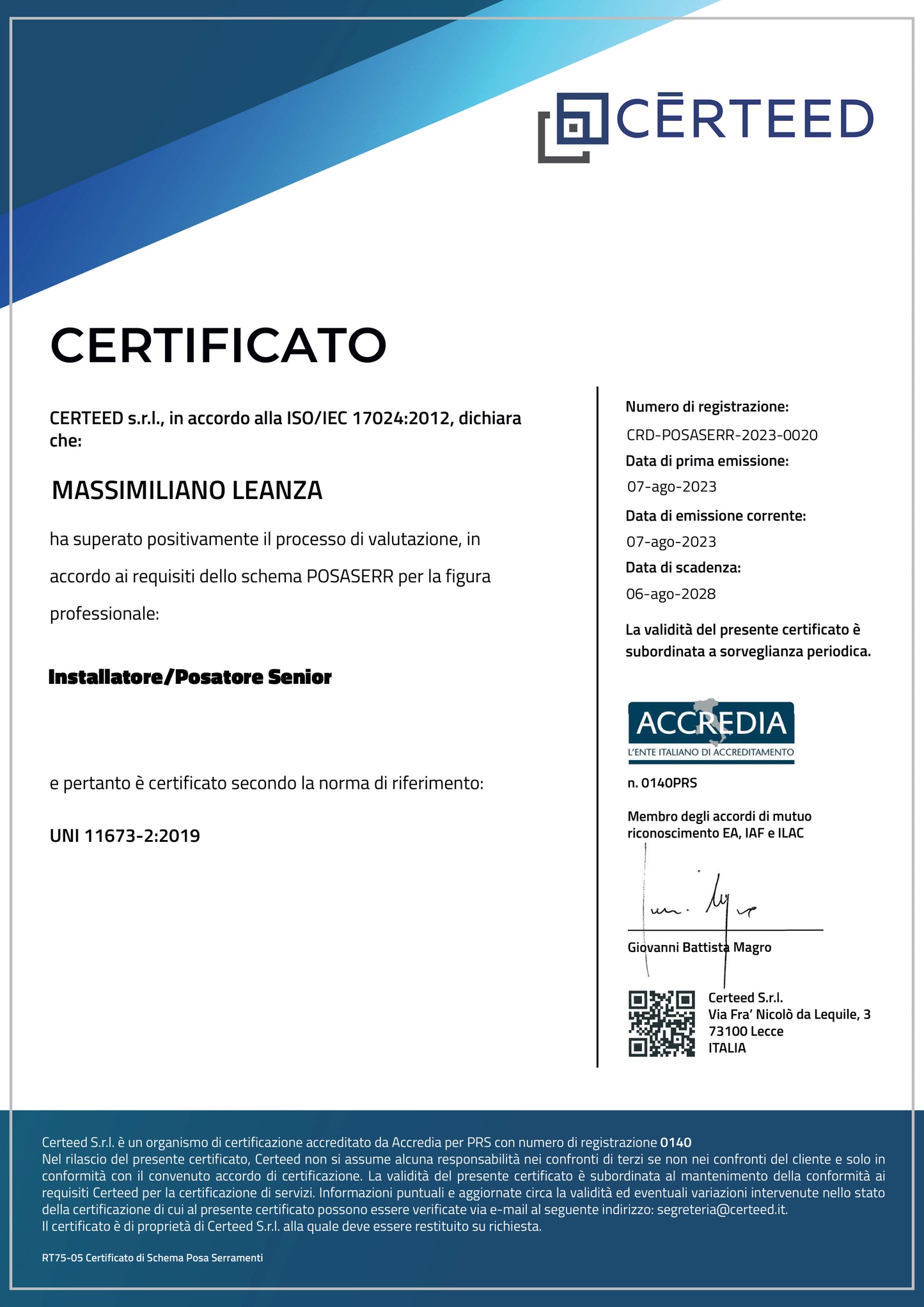 LEANZA MASSIMILIANO