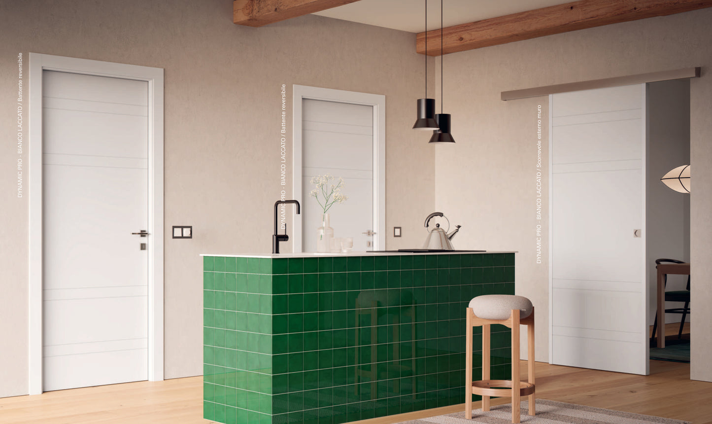 Porta da interno 1 anta battente DYNAMIC PRO BIANCO LACCATO