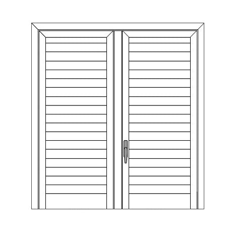 Persiana in alluminio stecca orientabile finestra 2 ante