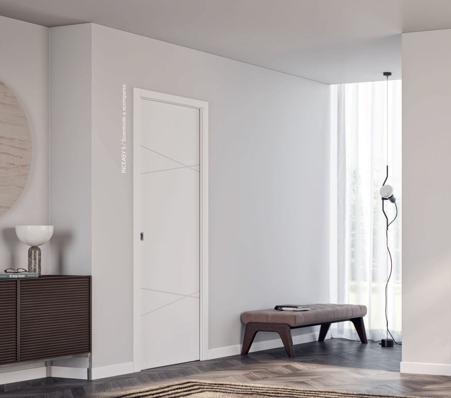 Porta da interno 1 anta battente INCEASY 5 LACCATO TELAIO MICRO
