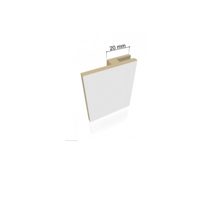 KIT 3 PEZZI ALLARGAMENTO MURO SPESS. MM. 20 BIANCO LACCATO