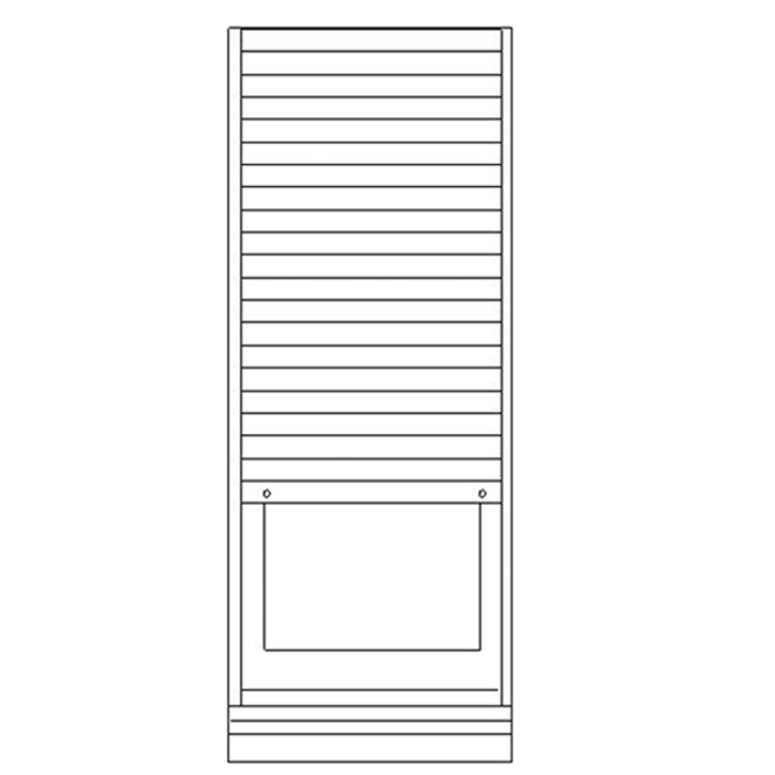 Avvolgibile in Alluminio Portafinestra 1 anta