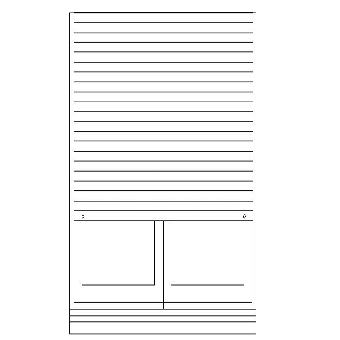 Avvolgibile in Acciaio Portafinestra 2 ante