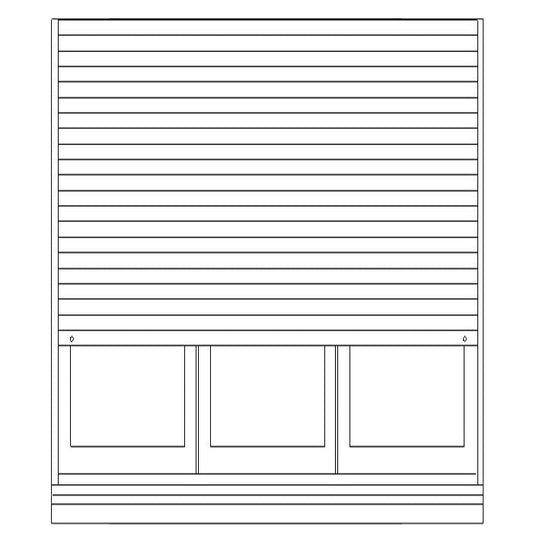 Avvolgibile in Acciaio Portafinestra 3 ante