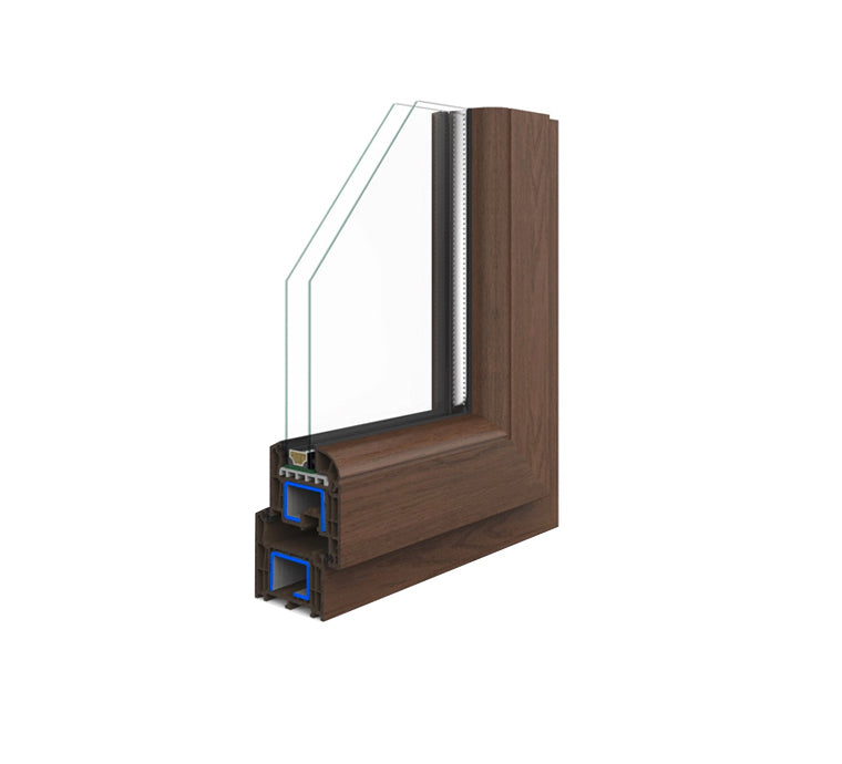 Porta con serratura in PVC 2 ante