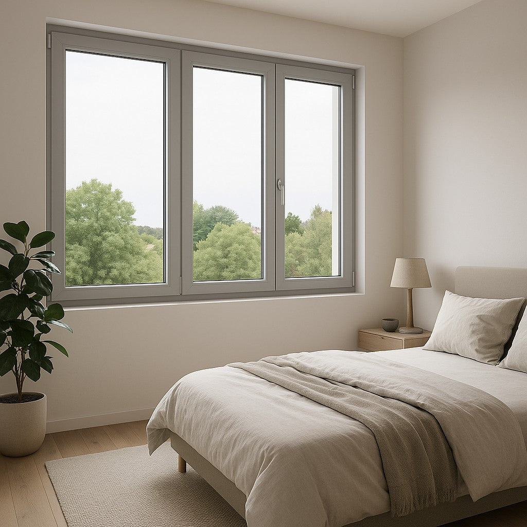 Finestra in Alluminio 2 ante con Ribalta colore Ral – Isolamento Termico e Acustico