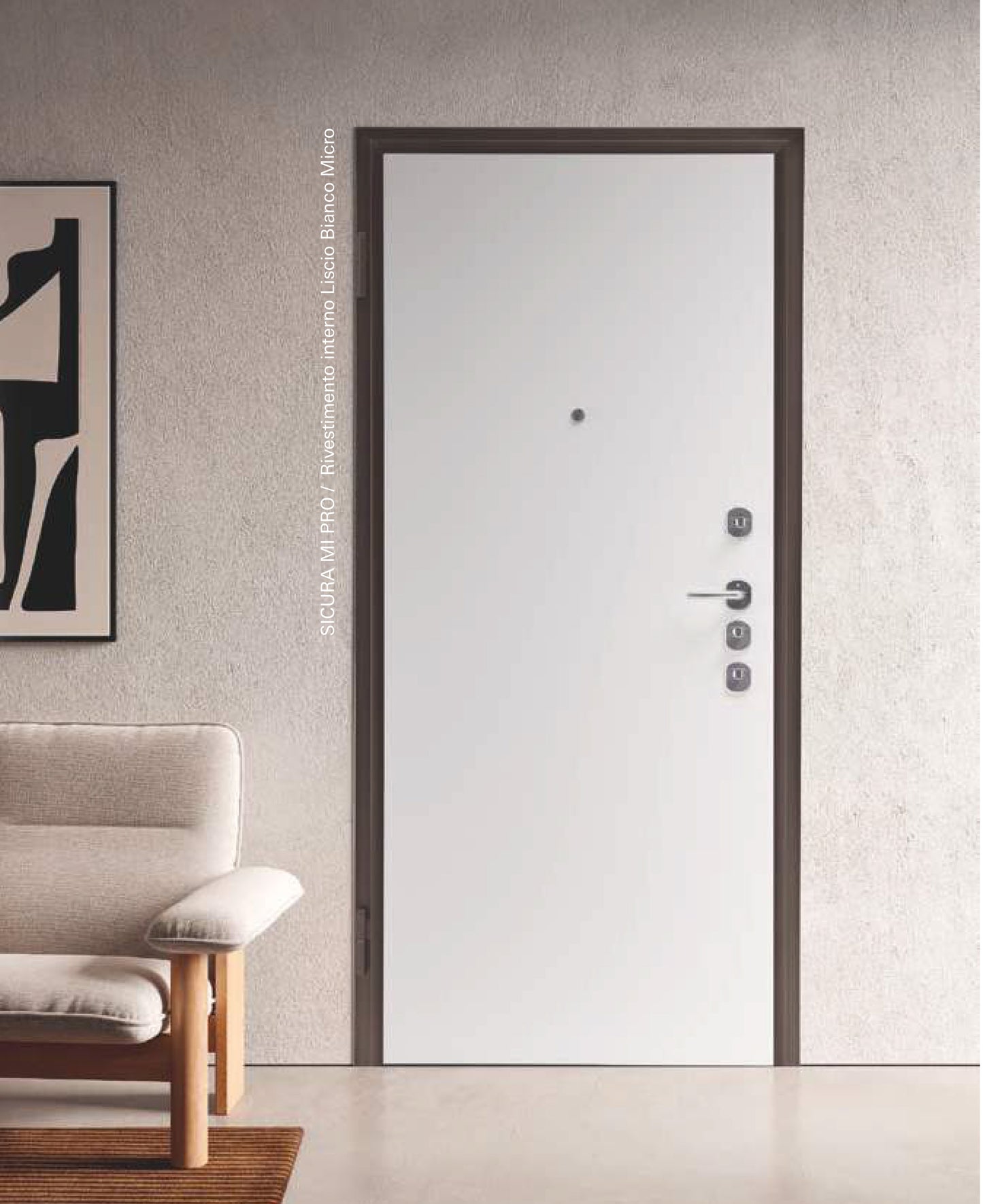 Porta Blindata 1 anta Pannelli Standard Telaio Silver