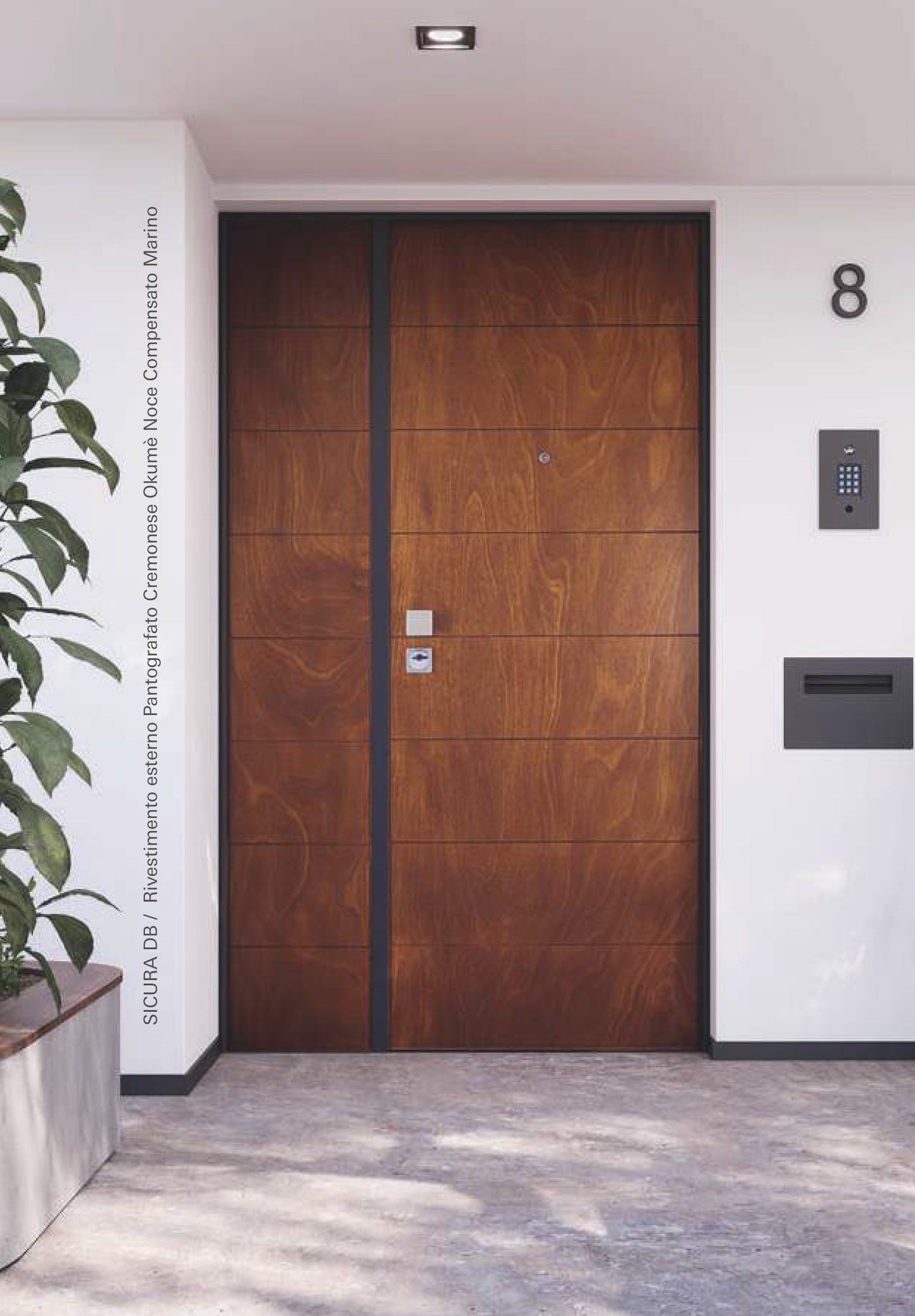 Porta Blindata 1 anta Pannelli Standard Telaio Silver