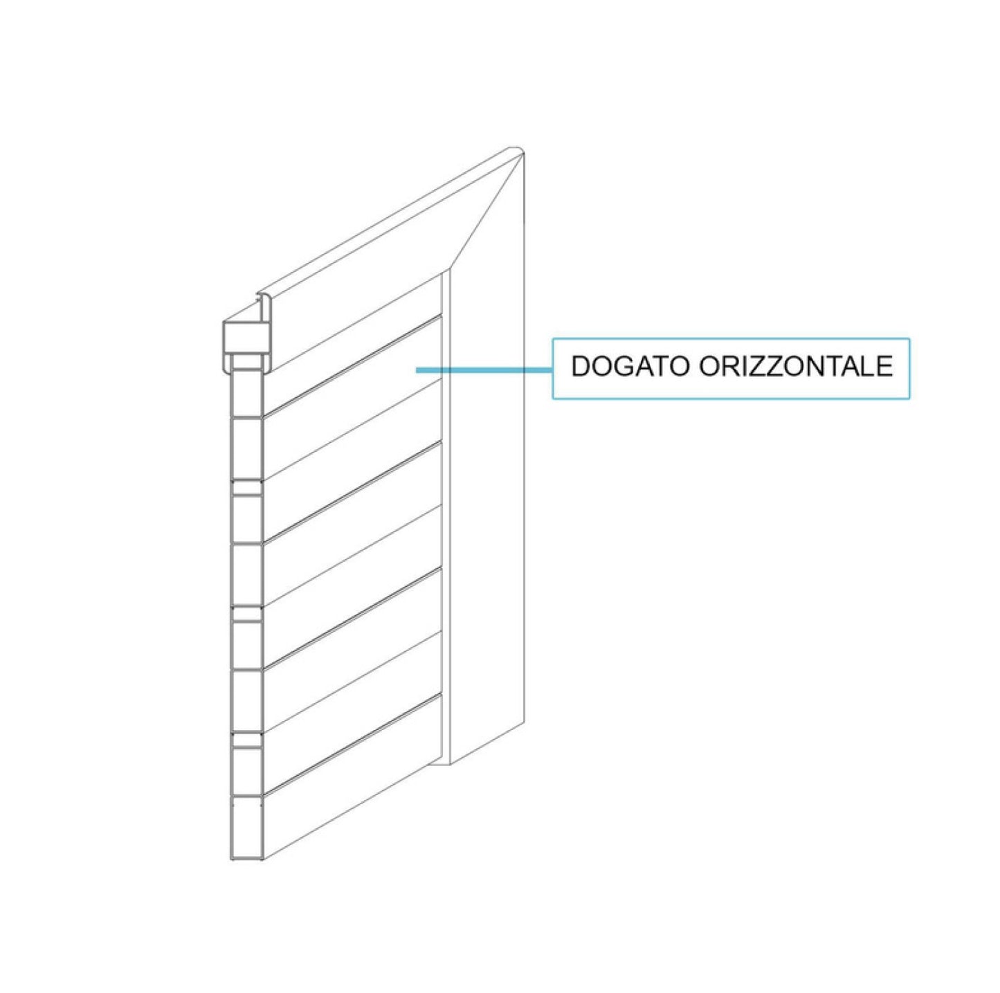Persiana Finestra DOGA VERTICALE 1 anta 80X80
