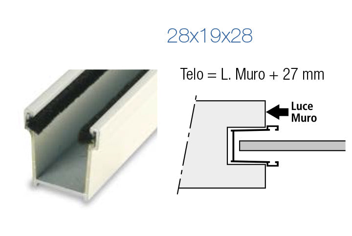 Avvolgibile in Alluminio 137.5x255