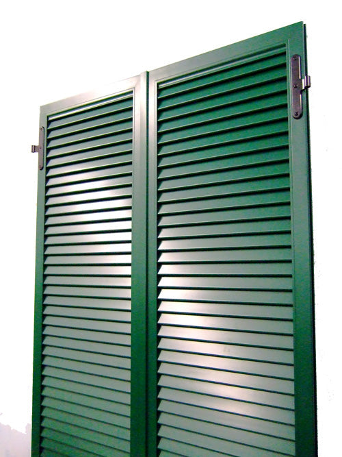 Persiana Portafinestra stecca ovalina 2 ante 115x225
