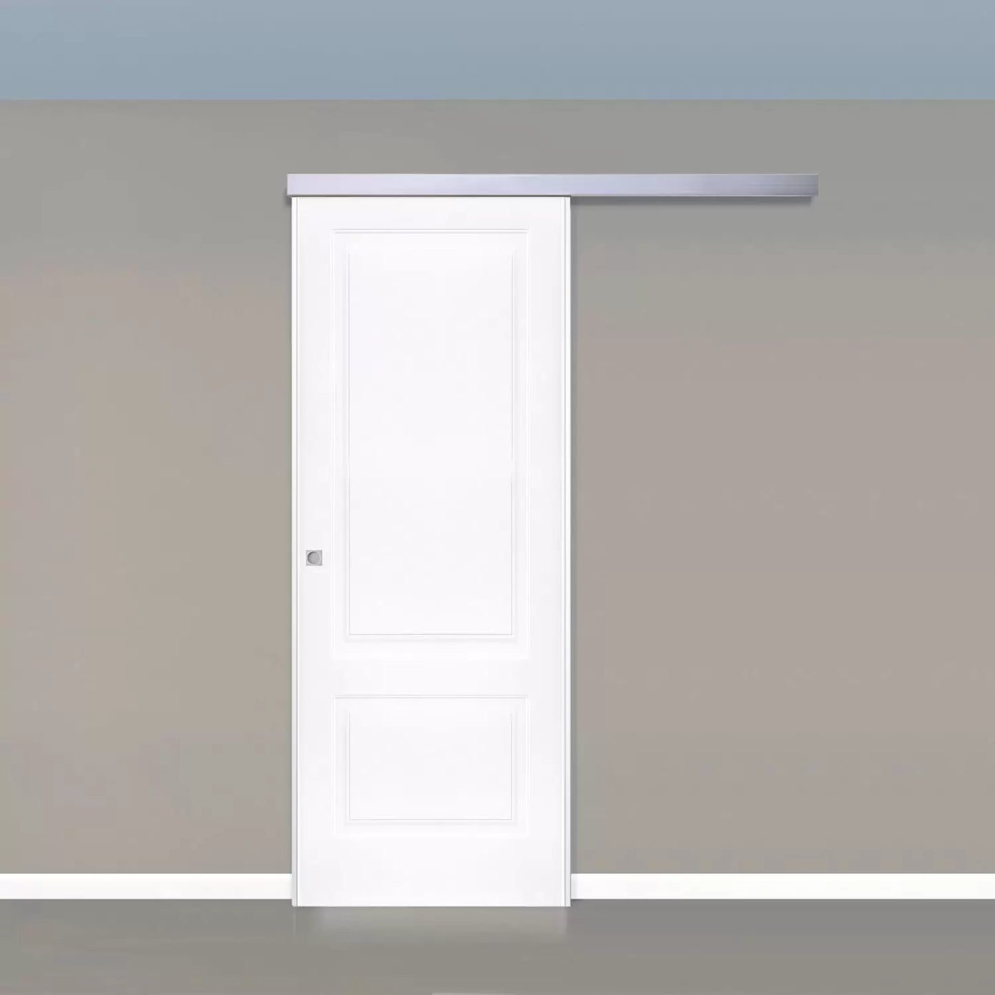 Porta da interno 1 anta scorrevole esterno muro CLASSIC BIANCO LACCATO