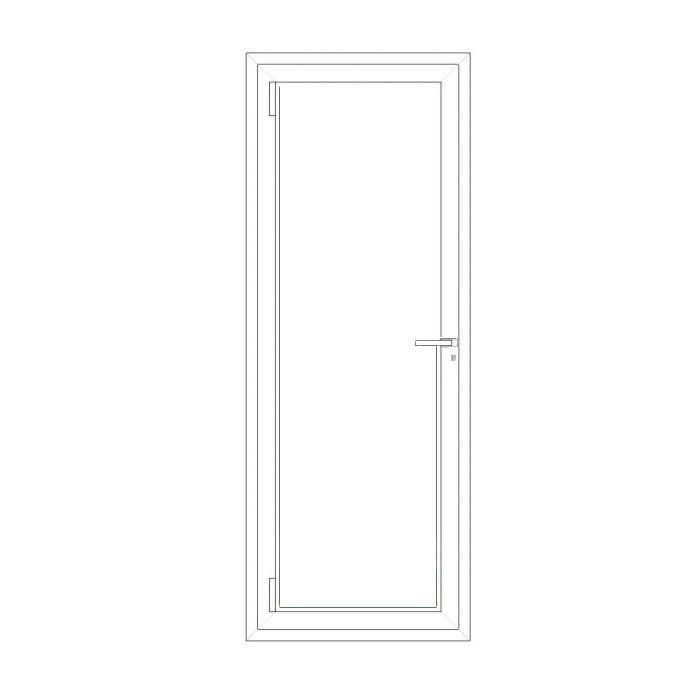 Pannello Pvc liscio bianco in massa