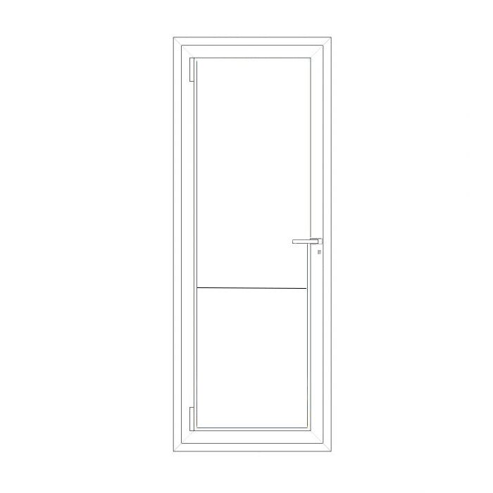 Pannello Pvc liscio bianco in massa 76.7x80