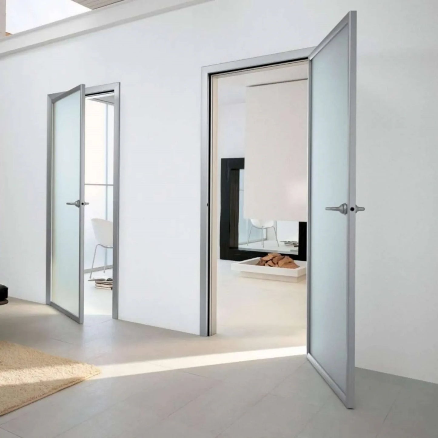 Finestra in alluminio taglio freddo 2 ante 100x100