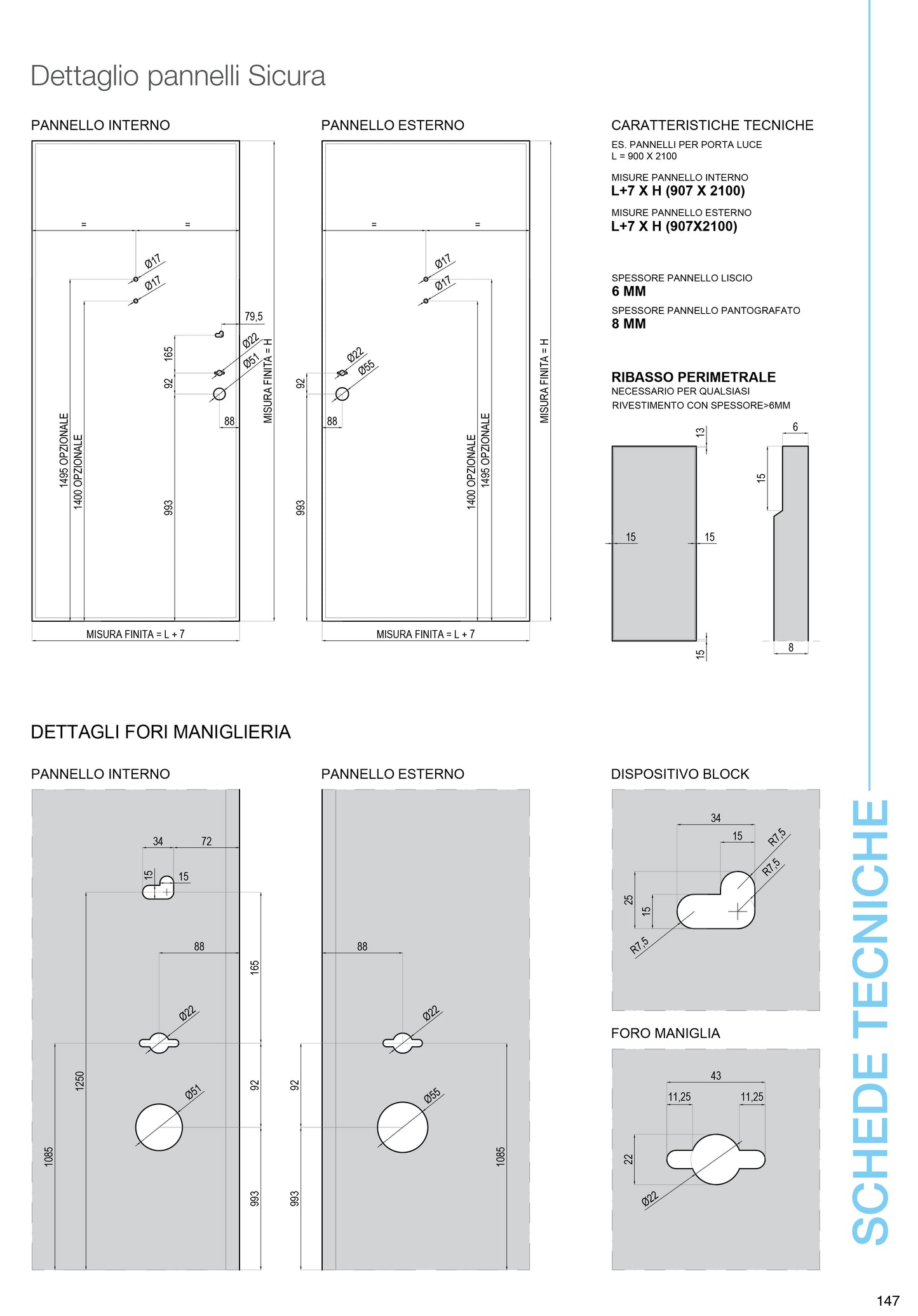 Porta Blindata 1 anta SICURA WHITE PRO Pannelli Premium
