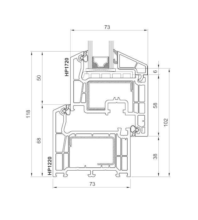 Scorrevole in linea cm 200x134
