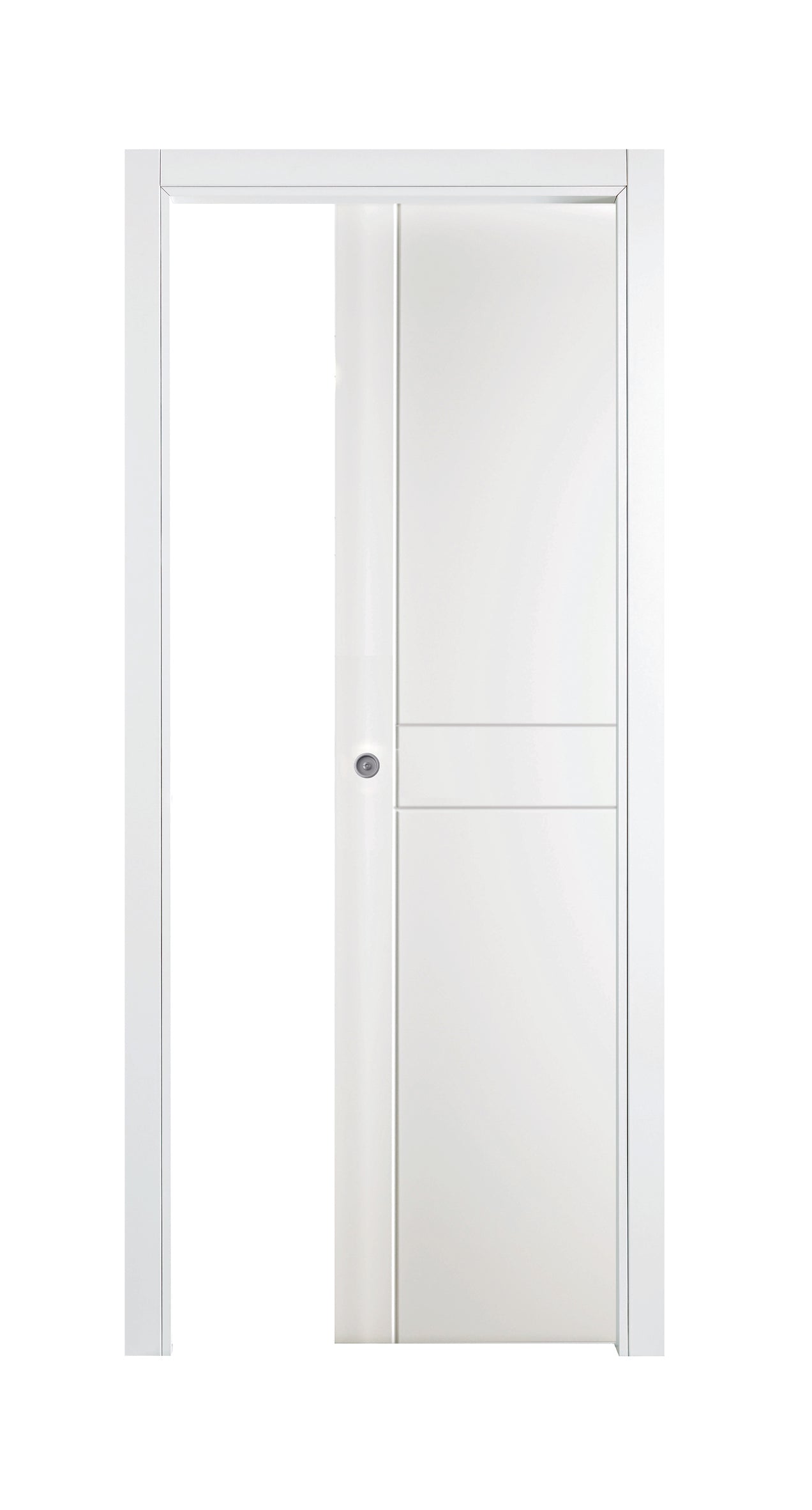 Porta da interno 1 anta scorrevole interno muro SUITE PRO BIANCO LACCATO