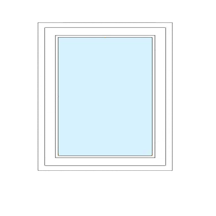 Telaio fisso in Pvc bicolore formato medio – Isolamento Termico e Acustico