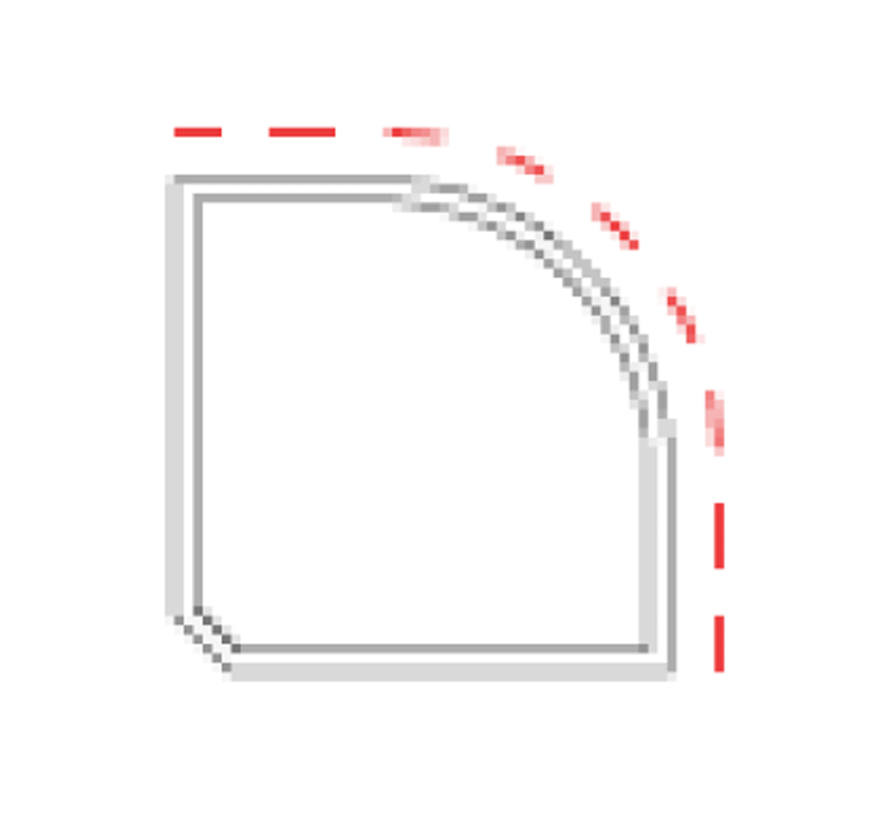 Tubolare semirotondo mm 45x45
