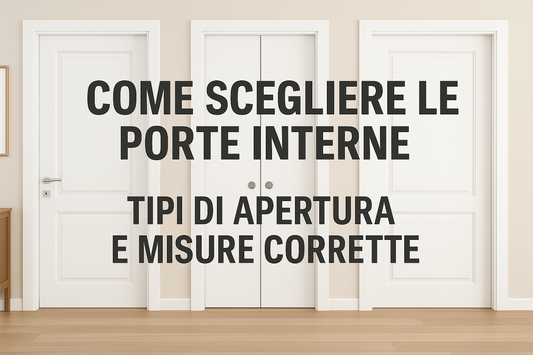 Come Scegliere le Porte Interne: Aperture e Misure