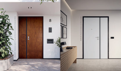 Porta blindata 2 ante SICURA DB BLACK Pannelli standard