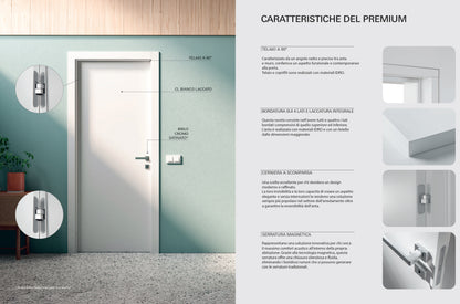 Porta da interno 1 anta battente CLASSIC PRO BIANCO LACCATO