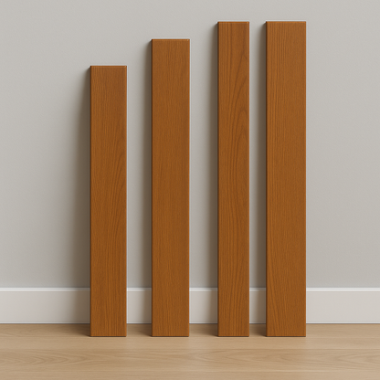 Coprifilo Piatto in Pvc 80 mm Colore standard