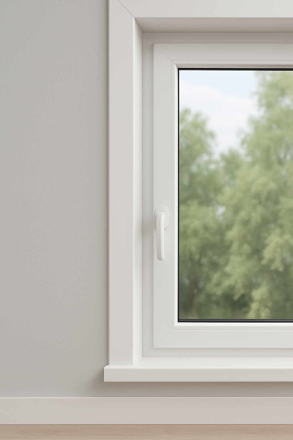 Coprifilo Piatto in Pvc 80 mm Bianco in massa