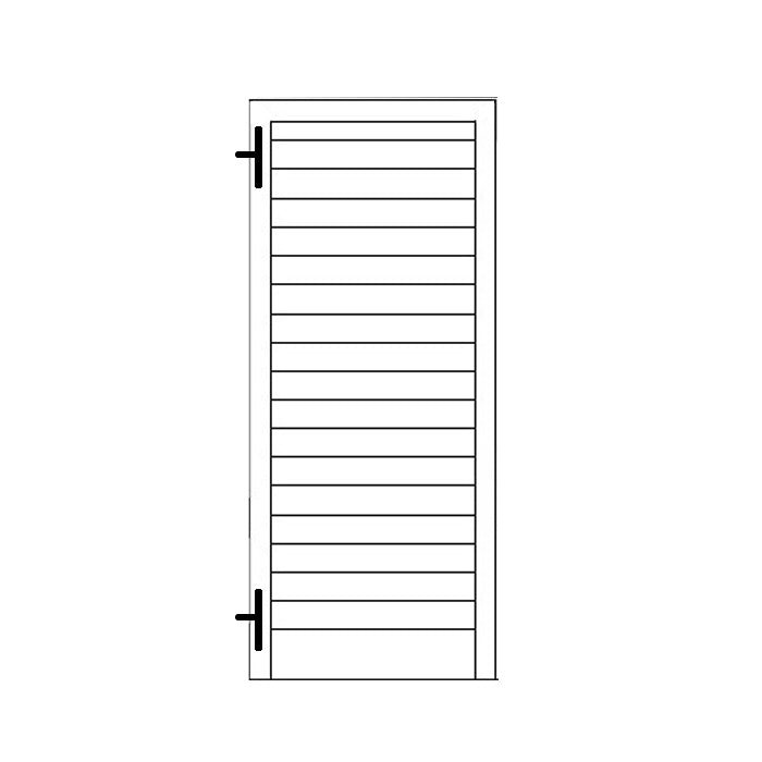 Persiana Legno Finestra stecca fissa cardini 1 anta