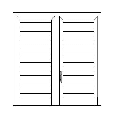 Persiana Finestra stecca orientabile 2 ante 100x200