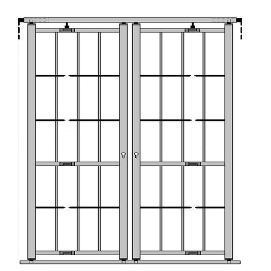 Inferriata Apribile Snodata Finestra 2 ante