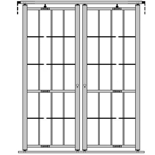 Inferriata Apribile Snodata Portefinestra 2 ante
