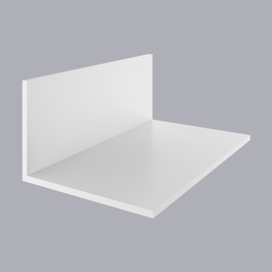 Coprifilo Angolare in Pvc 100x100x3 mm Bianco in massa