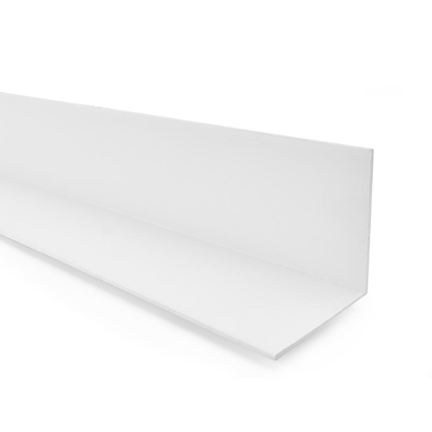 Coprifilo Angolare in Pvc 100x100x3 mm Bianco in massa