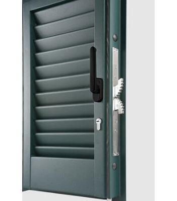 Persiana Blindata Portafinestra stecca fissa telaio 2 ante 130x235