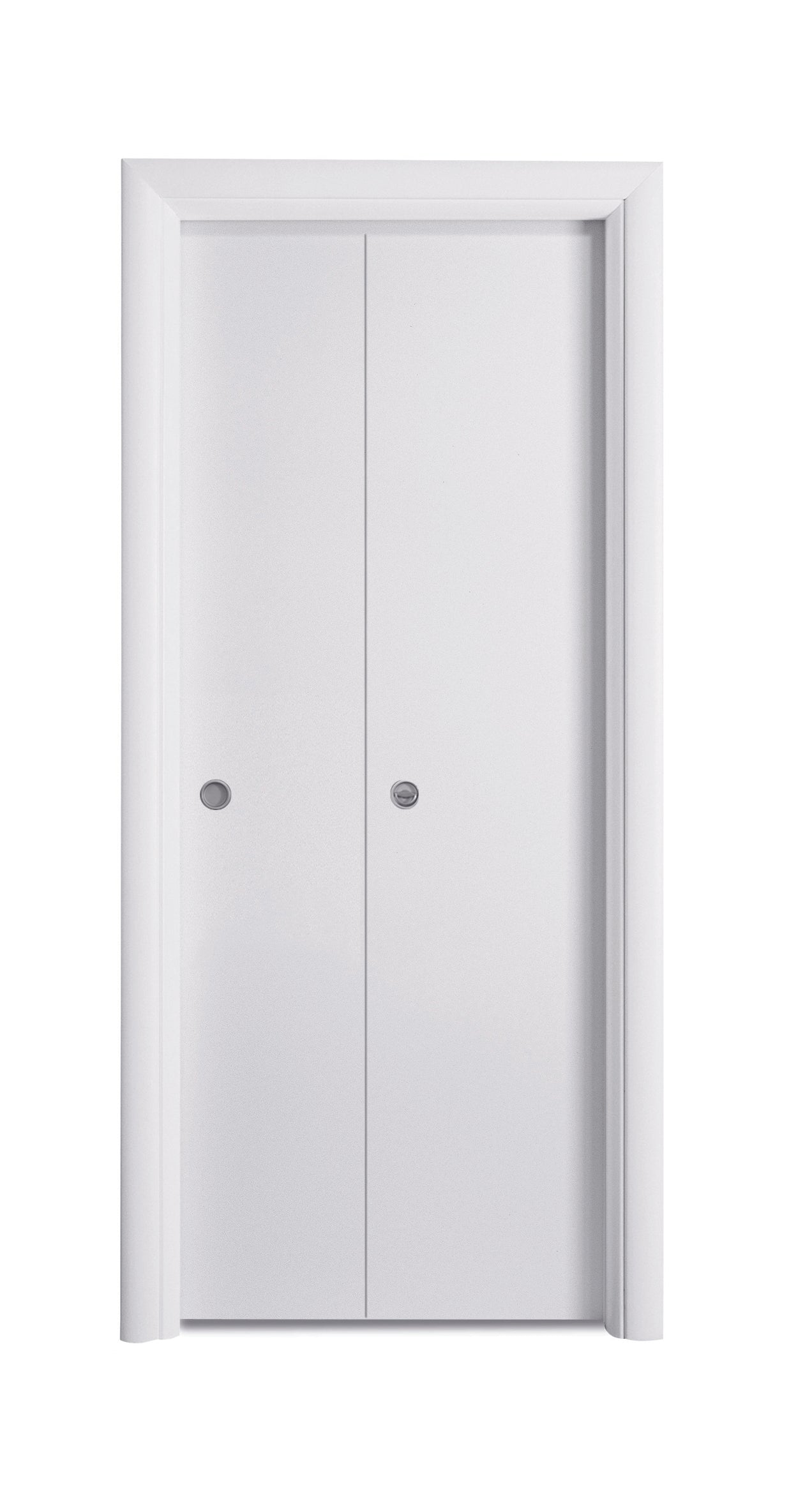 Porta da interno 1 anta pieghevole a libro TONDA BIANCO