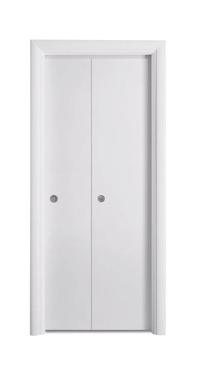 Porta da interno 1 anta pieghevole a libro TONDA BIANCO