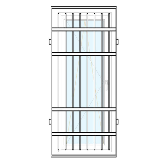 Inferriata fissa Portefinestra 1 anta