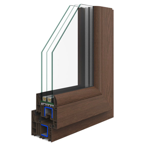 Finestra in PVC 2 ante TRIPLO VETRO 150x145