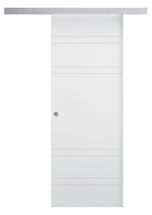 Porta da interno 1 anta scorrevole esterno muro DYNAMIC BIANCO LACCATO