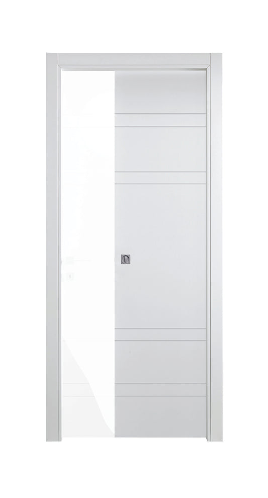 Porta da interno 1 anta scorrevole interno muro DYNAMIC BIANCO LACCATO