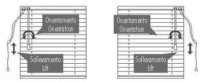 Veneziana da interno spessore 15 mm per finestra dimensione media